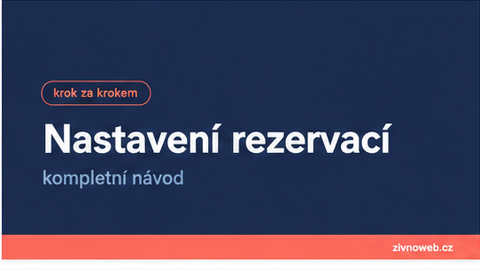 Nastavení rezervací