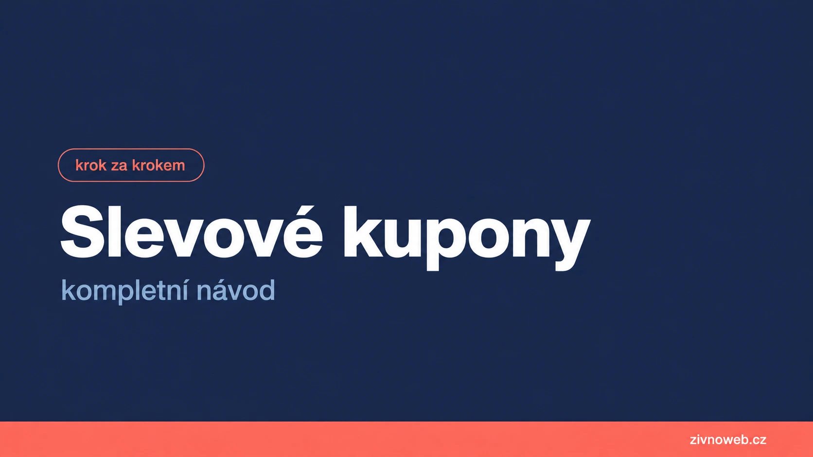 Slevové kupóny: jak nastavit slevu na e-shopu i na rezervace