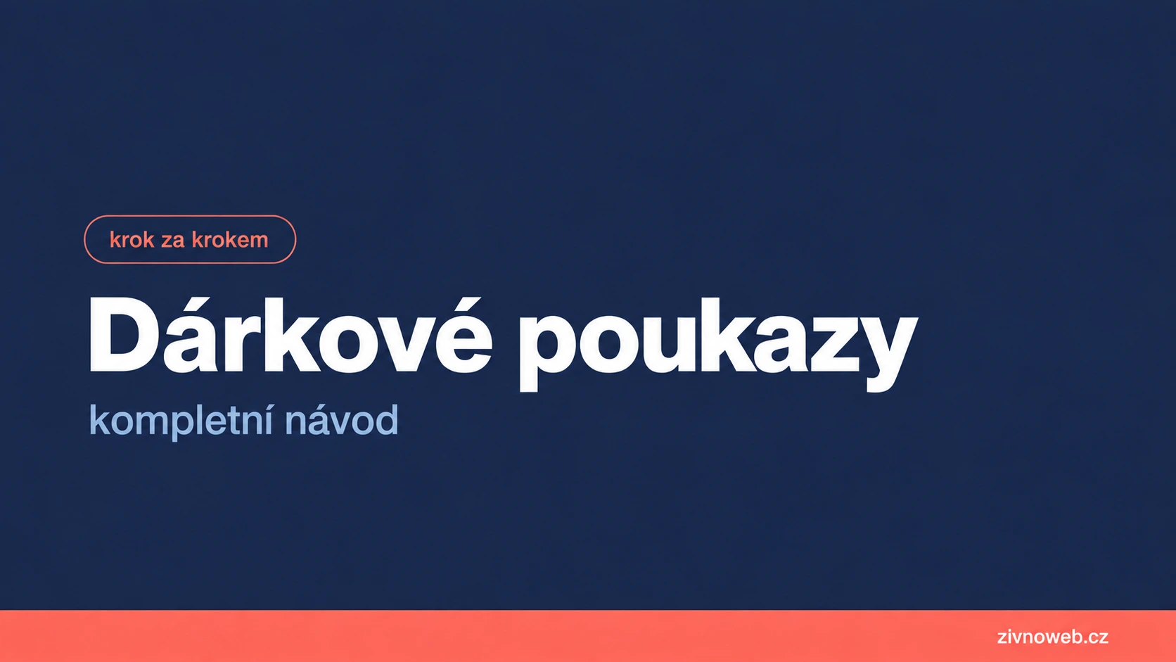 Dárkové poukazy: prodej v e-shopu i ruční vystavení